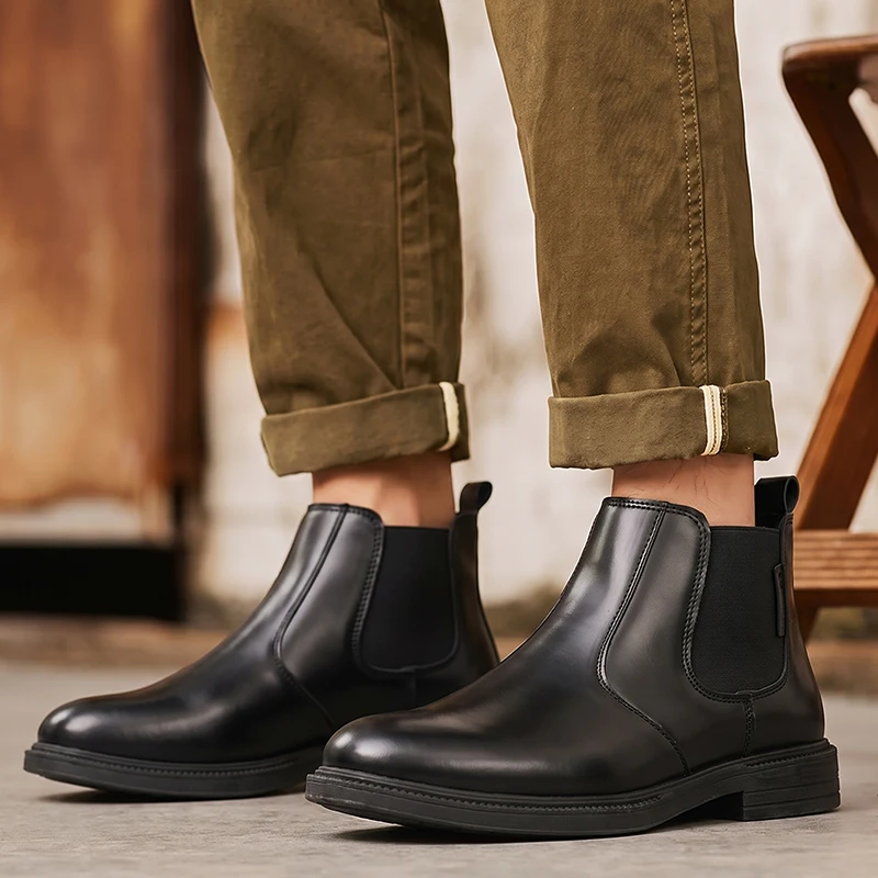 Men Leather Chelsea Ankle Boot - đánh giá và giá Men Formal Wear With Boots