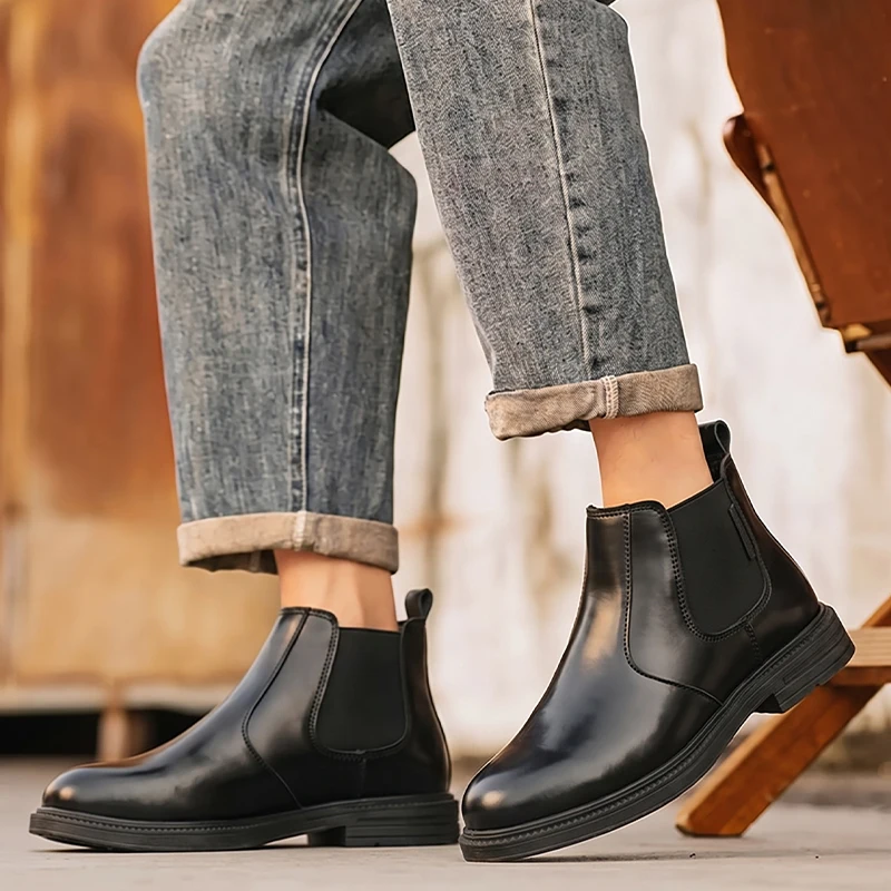 Men Leather Chelsea Ankle Boot - đánh giá và giá Men Formal Wear With Boots
