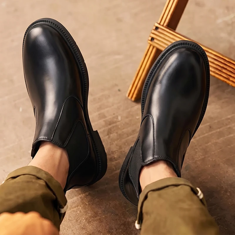Men Leather Chelsea Ankle Boot - đánh giá và giá Men Formal Wear With Boots