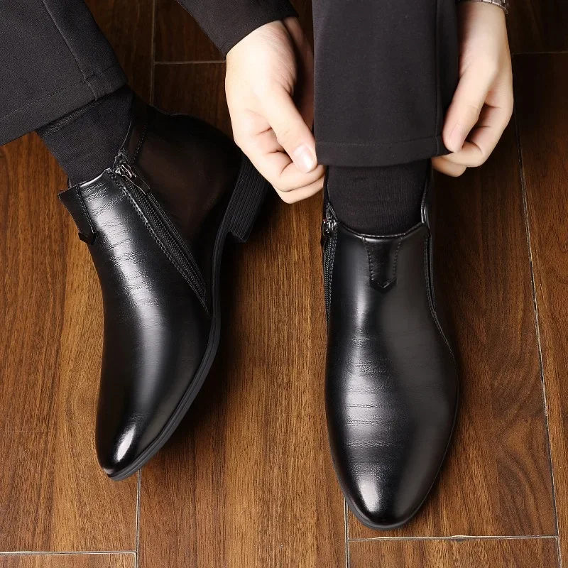 Luxury Mens Boots Fashion High - đánh giá và giá Men Formal Wear With Boots