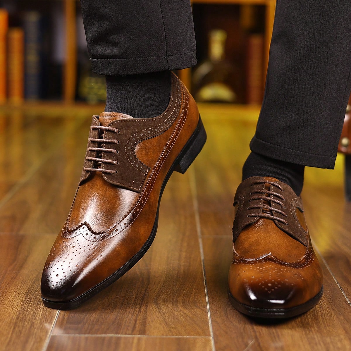 Wingtip Brogue Lace‑Up Dress S - đánh giá và giá Formal Men Daily Wear Footwear