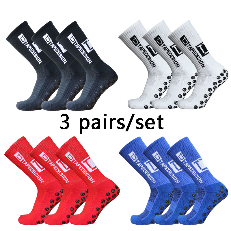 3 Pairs Anti-slip Soccer Socks - đánh giá và giá Sock Garter Men