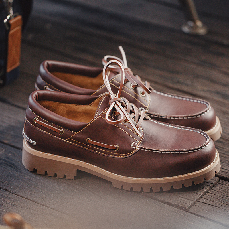 Giày thuyền nam Maden, kiểu dá - đánh giá và giá Men Formal Wear With Boots