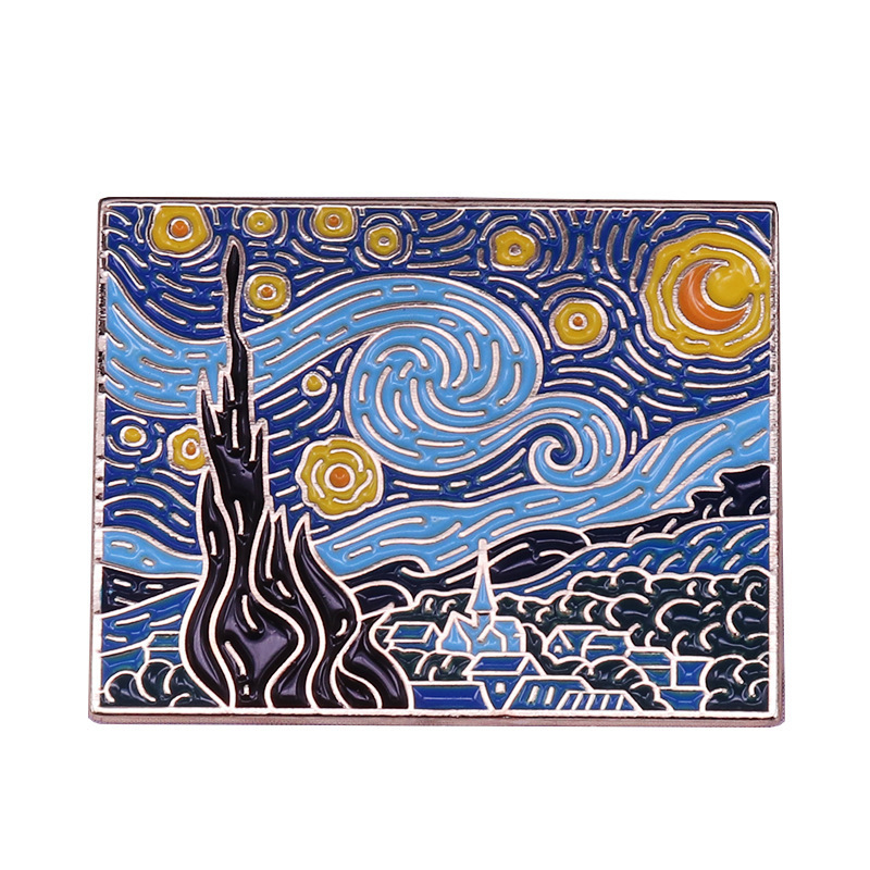 Van Gogh Soft Enamel Pin Lapel - đánh giá và giá Tuxedo Lapel Pin