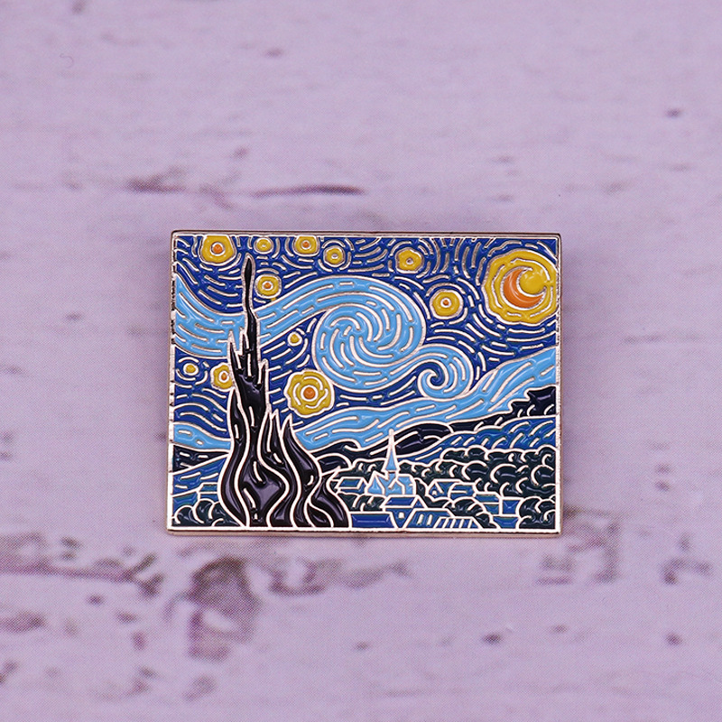 Van Gogh Soft Enamel Pin Lapel - đánh giá và giá Tuxedo Lapel Pin