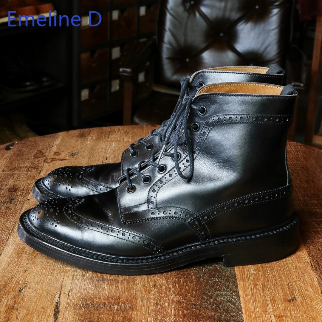 Men Brogue Ankle Boots Genuine - đánh giá và giá Formal Men Daily Wear Footwear