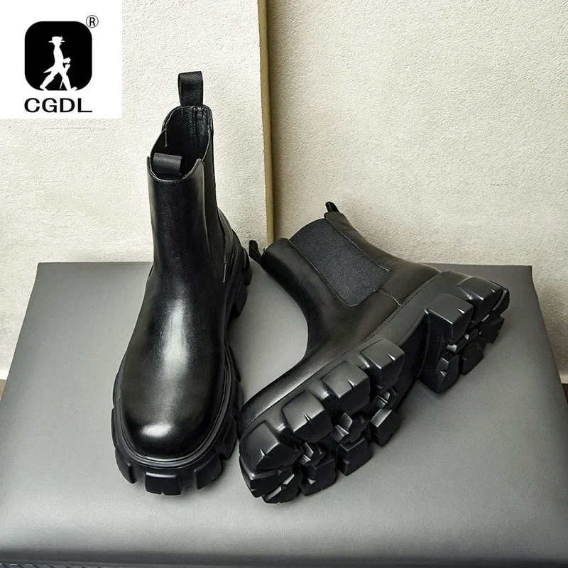 Giày bốt nam da thật, đế dày,  - đánh giá và giá Men Formal Wear With Boots