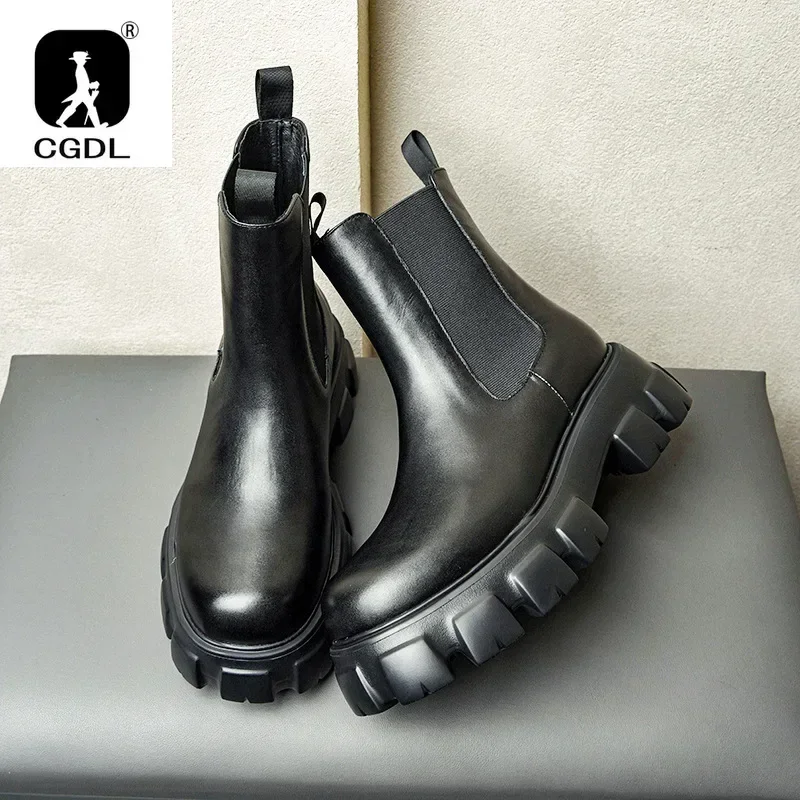 Giày bốt nam da thật, đế dày,  - đánh giá và giá Men Formal Wear With Boots
