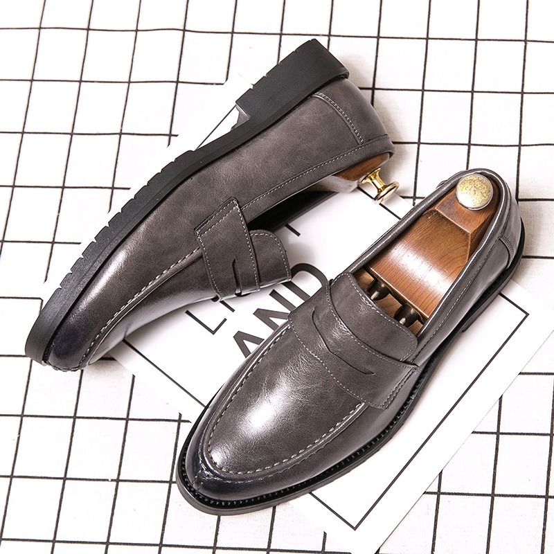 Men Vintage Faux Leather Penny - đánh giá và giá Formal Men Daily Wear Footwear