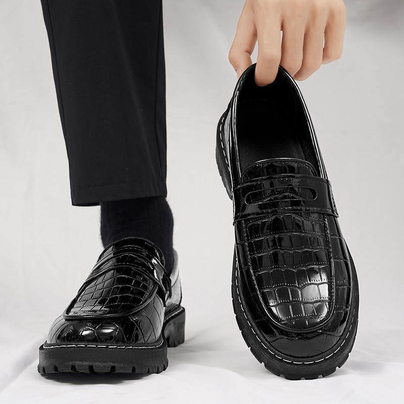 Man Shoes Casual Croc Pattern  - đánh giá và giá Formal Men Daily Wear Footwear