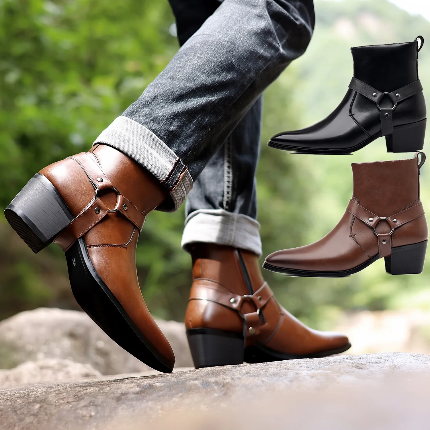 Giày bốt cao bồi kiểu phương T - đánh giá và giá Men Formal Wear With Boots