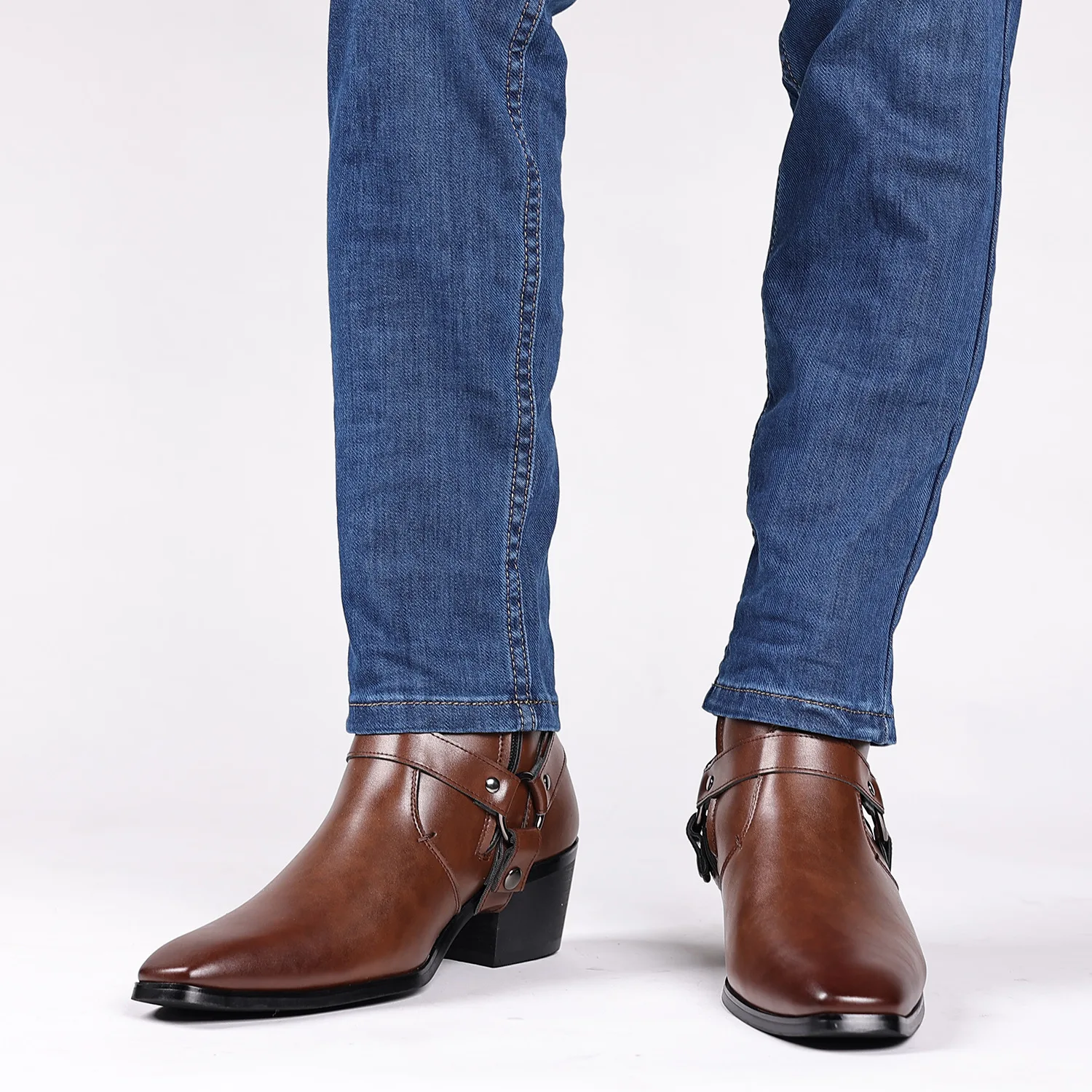 Giày bốt cao bồi kiểu phương T - đánh giá và giá Men Formal Wear With Boots