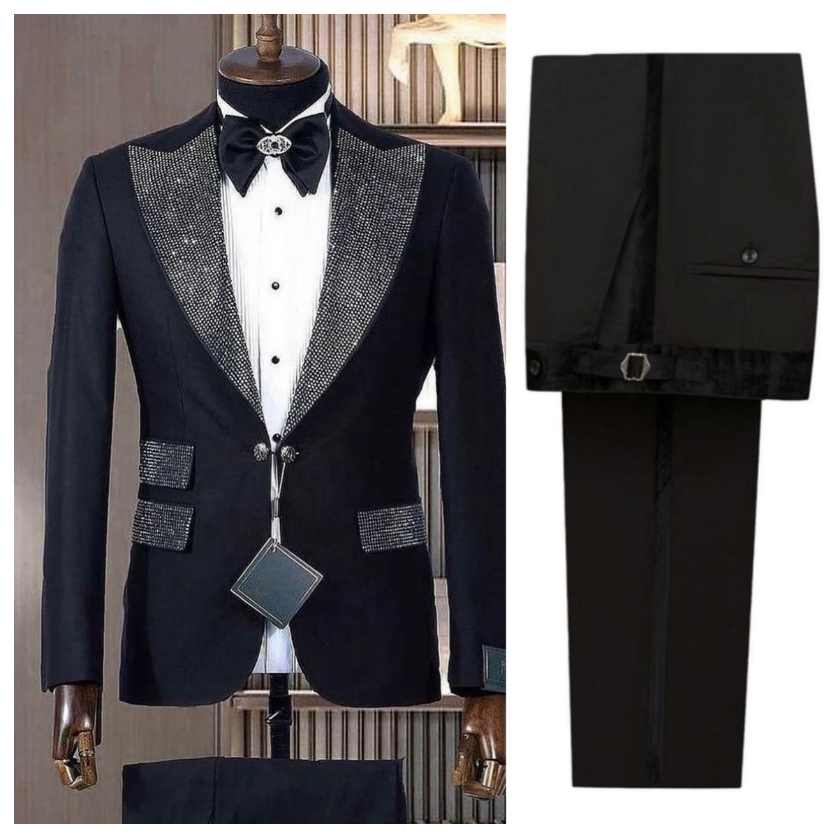 Formal Man Tuxedos Beaded 2 Pc - đánh giá và giá Men Formal Wear Modern