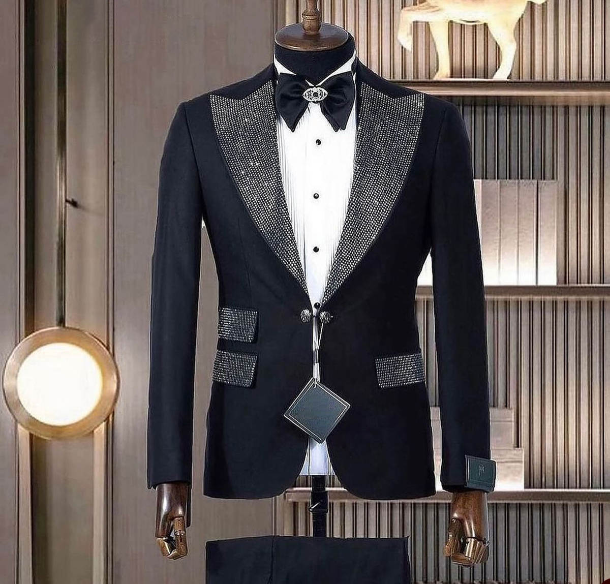 Formal Man Tuxedos Beaded 2 Pc - đánh giá và giá Men Formal Wear Modern