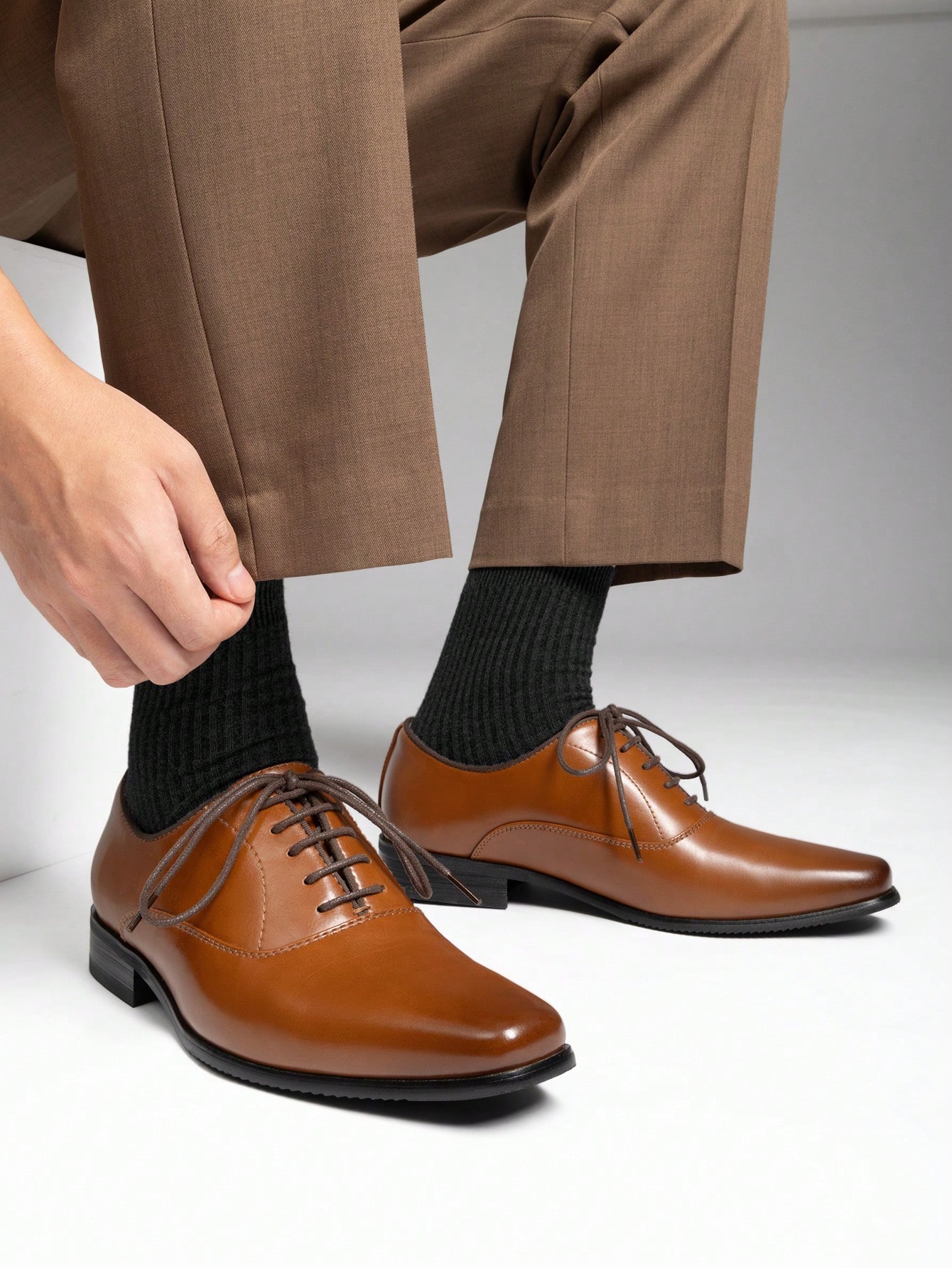 Brown Oxford Dress Shoes for M - đánh giá và giá Formal Men Daily Wear Footwear
