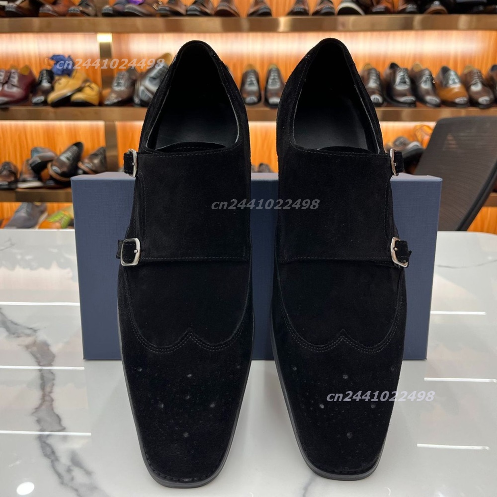 Dual Metal Buckle Men Monk Loa - đánh giá và giá Formal Men Daily Wear Footwear
