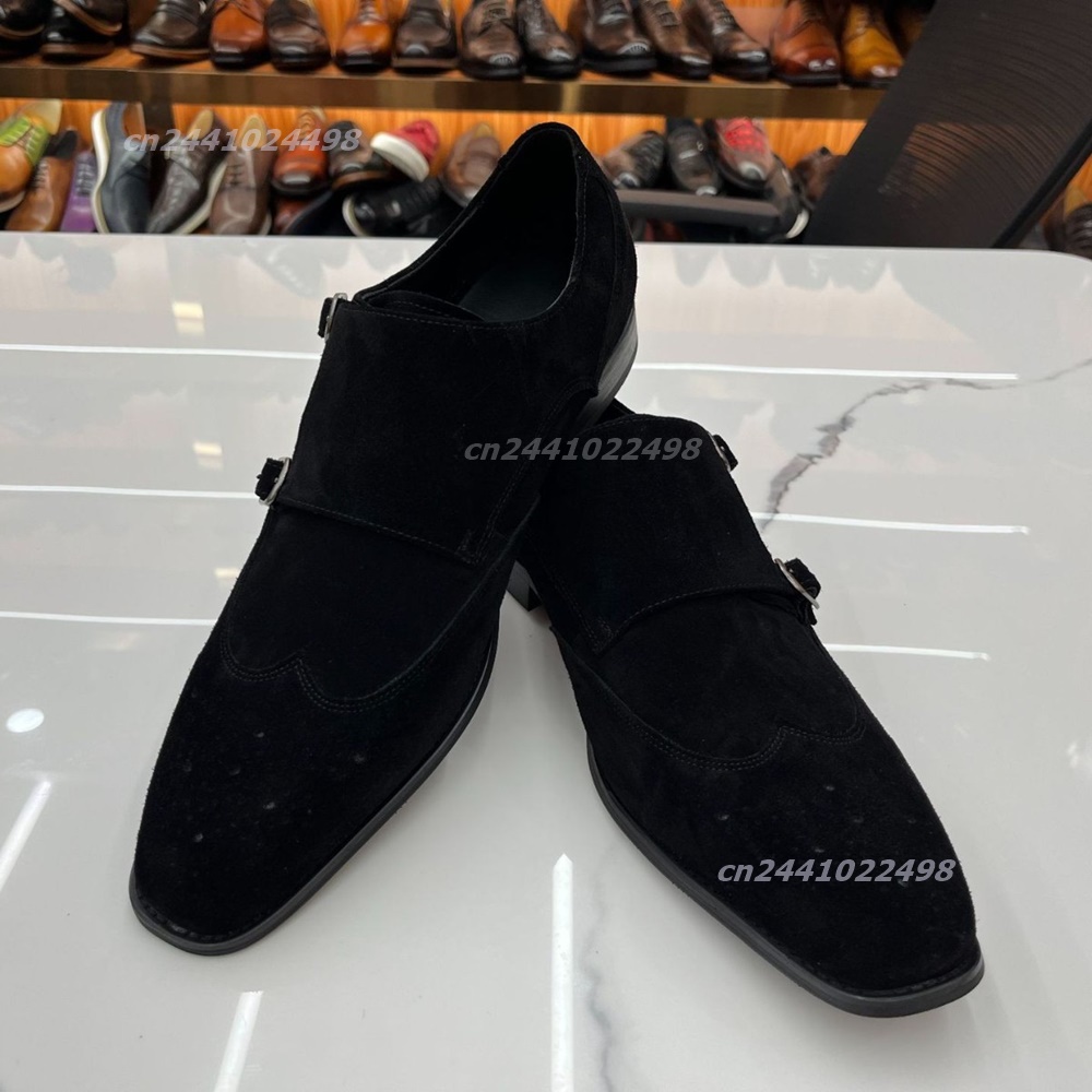 Dual Metal Buckle Men Monk Loa - đánh giá và giá Formal Men Daily Wear Footwear