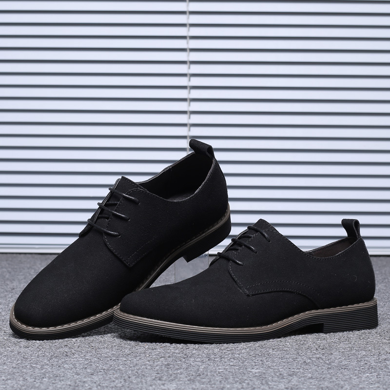 Giày Oxford da lộn màu xanh na - đánh giá và giá Formal Men Daily Wear Footwear